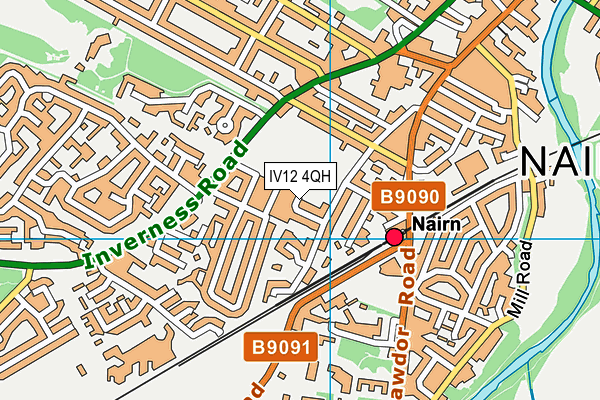 IV12 4QH map - OS VectorMap District (Ordnance Survey) IV12 4QH map - OS VectorMap District (Ordnance Survey)