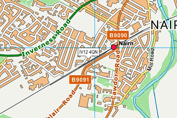 IV12 4QN map - OS VectorMap District (Ordnance Survey) IV12 4QN map - OS VectorMap District (Ordnance Survey)