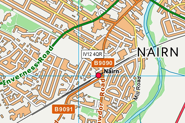 IV12 4QR map - OS VectorMap District (Ordnance Survey) IV12 4QR map - OS VectorMap District (Ordnance Survey)