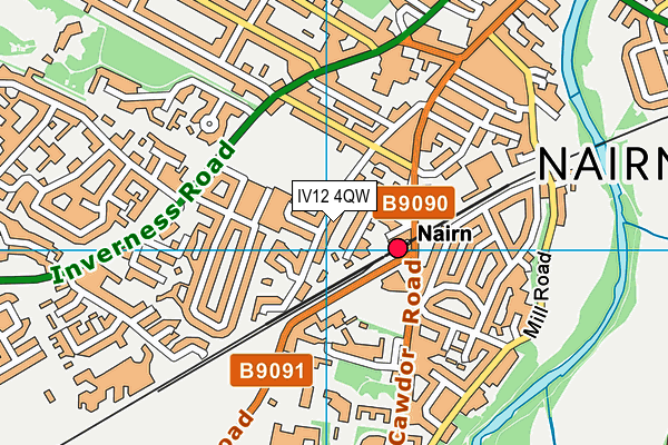 IV12 4QW map - OS VectorMap District (Ordnance Survey) IV12 4QW map - OS VectorMap District (Ordnance Survey)