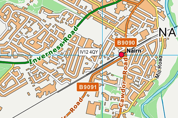 IV12 4QY map - OS VectorMap District (Ordnance Survey) IV12 4QY map - OS VectorMap District (Ordnance Survey)