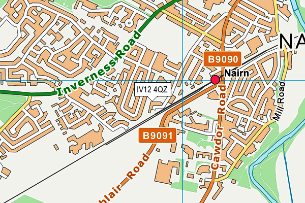 IV12 4QZ map - OS VectorMap District (Ordnance Survey) IV12 4QZ map - OS VectorMap District (Ordnance Survey)