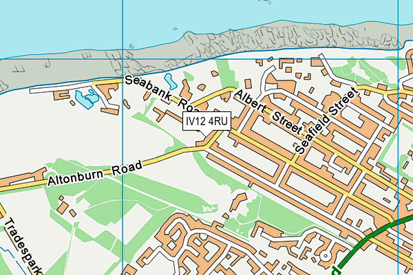 IV12 4RU map - OS VectorMap District (Ordnance Survey) IV12 4RU map - OS VectorMap District (Ordnance Survey)