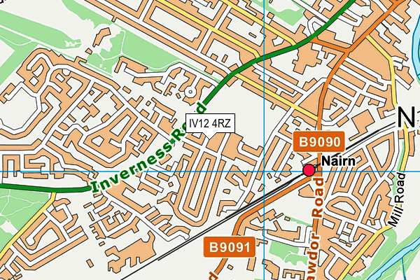 IV12 4RZ map - OS VectorMap District (Ordnance Survey) IV12 4RZ map - OS VectorMap District (Ordnance Survey)