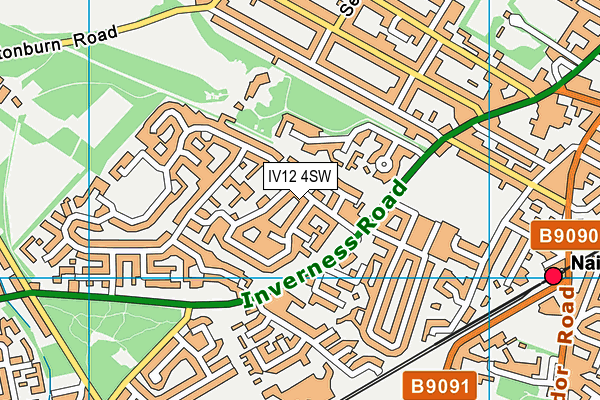 IV12 4SW map - OS VectorMap District (Ordnance Survey) IV12 4SW map - OS VectorMap District (Ordnance Survey)