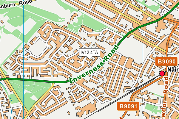 IV12 4TA map - OS VectorMap District (Ordnance Survey) IV12 4TA map - OS VectorMap District (Ordnance Survey)