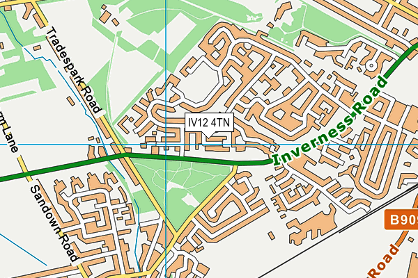 IV12 4TN map - OS VectorMap District (Ordnance Survey) IV12 4TN map - OS VectorMap District (Ordnance Survey)