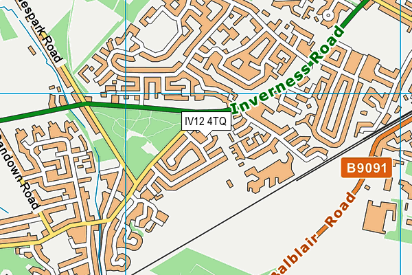 IV12 4TQ map - OS VectorMap District (Ordnance Survey) IV12 4TQ map - OS VectorMap District (Ordnance Survey)