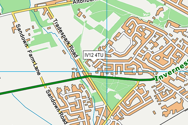IV12 4TU map - OS VectorMap District (Ordnance Survey) IV12 4TU map - OS VectorMap District (Ordnance Survey)