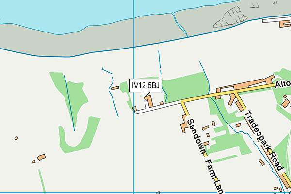 IV12 5BJ map - OS VectorMap District (Ordnance Survey) IV12 5BJ map - OS VectorMap District (Ordnance Survey)