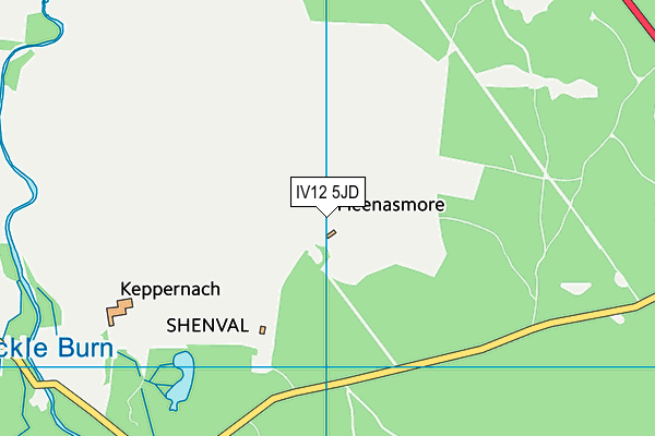 IV12 5JD map - OS VectorMap District (Ordnance Survey)