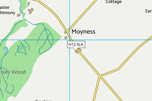 IV12 5LA map - OS VectorMap District (Ordnance Survey)