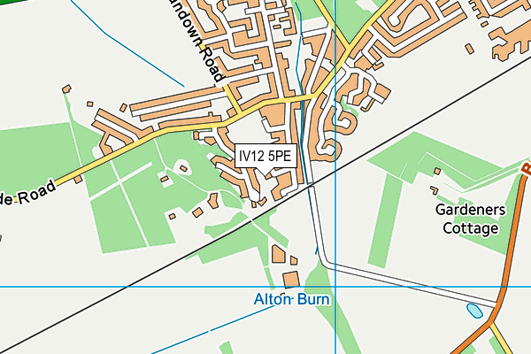 IV12 5PE map - OS VectorMap District (Ordnance Survey) IV12 5PE map - OS VectorMap District (Ordnance Survey)