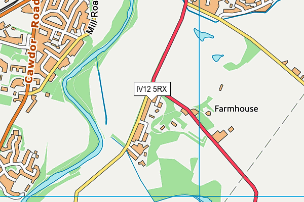 IV12 5RX map - OS VectorMap District (Ordnance Survey) IV12 5RX map - OS VectorMap District (Ordnance Survey)