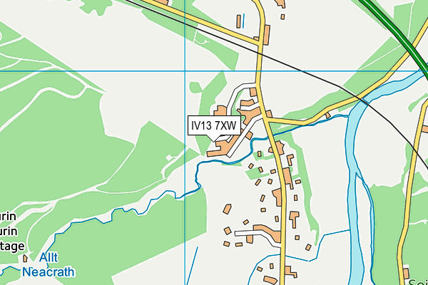 IV13 7XW map - OS VectorMap District (Ordnance Survey) IV13 7XW map - OS VectorMap District (Ordnance Survey)