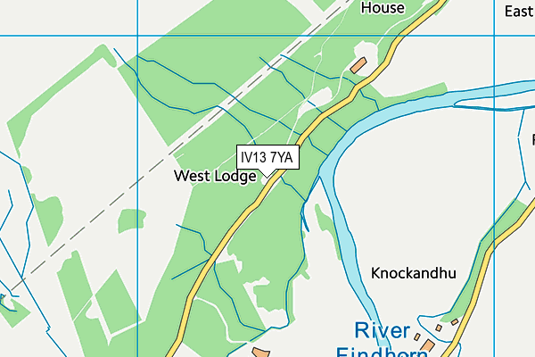 IV13 7YA map - OS VectorMap District (Ordnance Survey) IV13 7YA map - OS VectorMap District (Ordnance Survey)