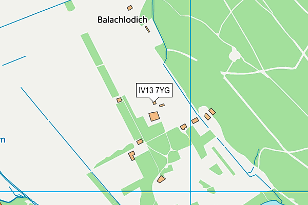 IV13 7YG map - OS VectorMap District (Ordnance Survey) IV13 7YG map - OS VectorMap District (Ordnance Survey)