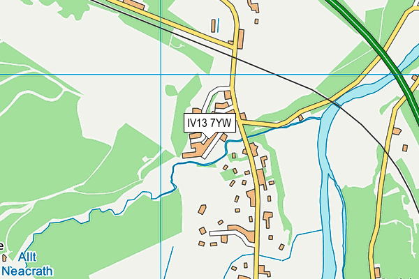 IV13 7YW map - OS VectorMap District (Ordnance Survey) IV13 7YW map - OS VectorMap District (Ordnance Survey)