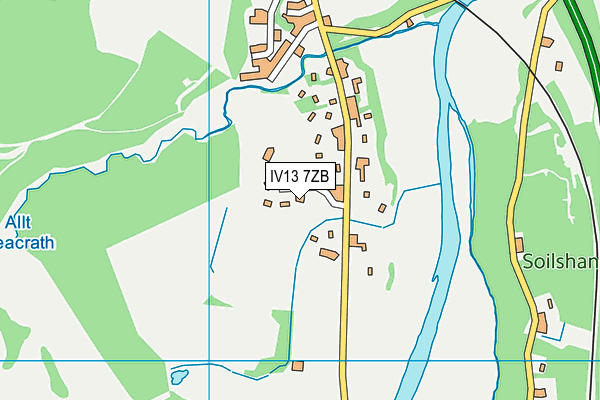 IV13 7ZB map - OS VectorMap District (Ordnance Survey) IV13 7ZB map - OS VectorMap District (Ordnance Survey)