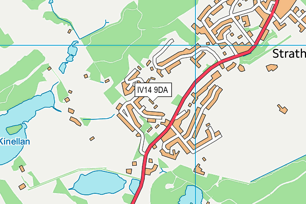 IV14 9DA map - OS VectorMap District (Ordnance Survey) IV14 9DA map - OS VectorMap District (Ordnance Survey)