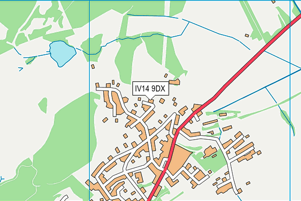 IV14 9DX map - OS VectorMap District (Ordnance Survey) IV14 9DX map - OS VectorMap District (Ordnance Survey)