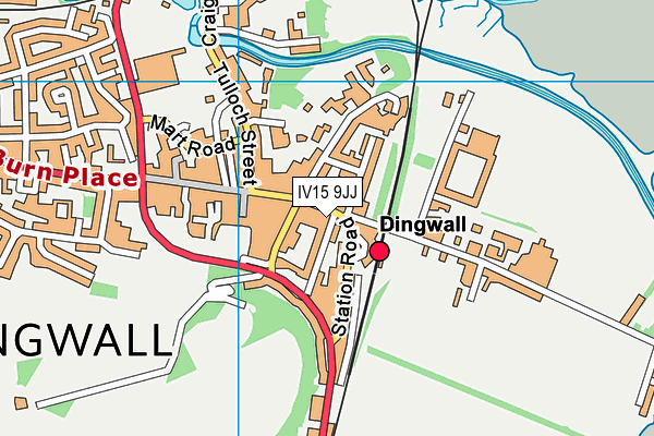 IV15 9JJ map - OS VectorMap District (Ordnance Survey)