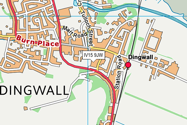 IV15 9JW map - OS VectorMap District (Ordnance Survey) IV15 9JW map - OS VectorMap District (Ordnance Survey)
