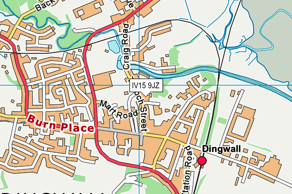 IV15 9JZ map - OS VectorMap District (Ordnance Survey) IV15 9JZ map - OS VectorMap District (Ordnance Survey)