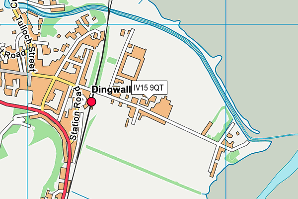 IV15 9QT map - OS VectorMap District (Ordnance Survey) IV15 9QT map - OS VectorMap District (Ordnance Survey)