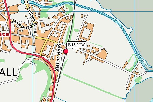 IV15 9QW map - OS VectorMap District (Ordnance Survey) IV15 9QW map - OS VectorMap District (Ordnance Survey)