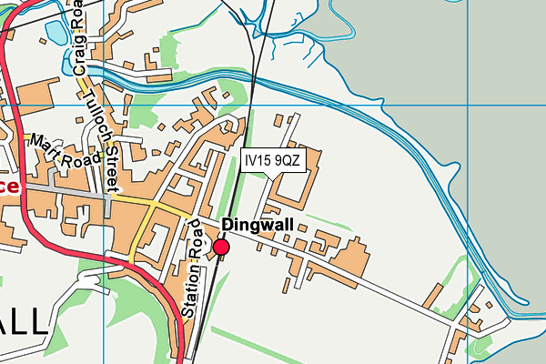 IV15 9QZ map - OS VectorMap District (Ordnance Survey) IV15 9QZ map - OS VectorMap District (Ordnance Survey)