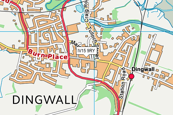 IV15 9RY map - OS VectorMap District (Ordnance Survey) IV15 9RY map - OS VectorMap District (Ordnance Survey)
