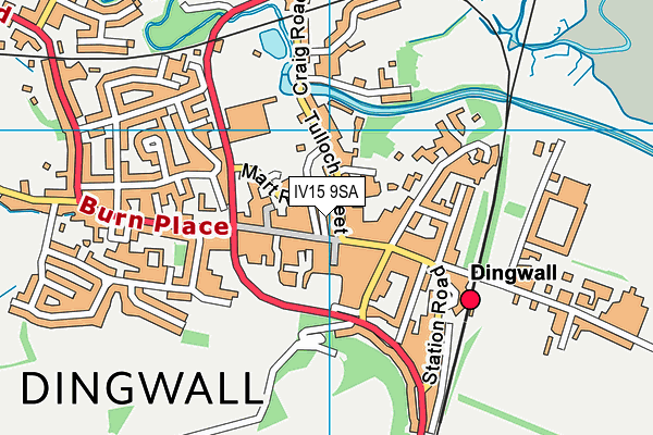 IV15 9SA map - OS VectorMap District (Ordnance Survey) IV15 9SA map - OS VectorMap District (Ordnance Survey)