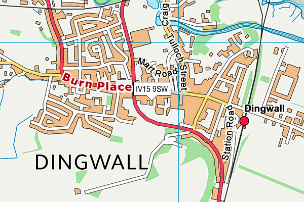 IV15 9SW map - OS VectorMap District (Ordnance Survey) IV15 9SW map - OS VectorMap District (Ordnance Survey)