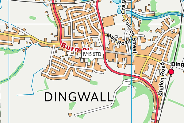 IV15 9TD map - OS VectorMap District (Ordnance Survey) IV15 9TD map - OS VectorMap District (Ordnance Survey)