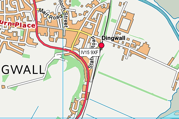 IV15 9XF map - OS VectorMap District (Ordnance Survey) IV15 9XF map - OS VectorMap District (Ordnance Survey)
