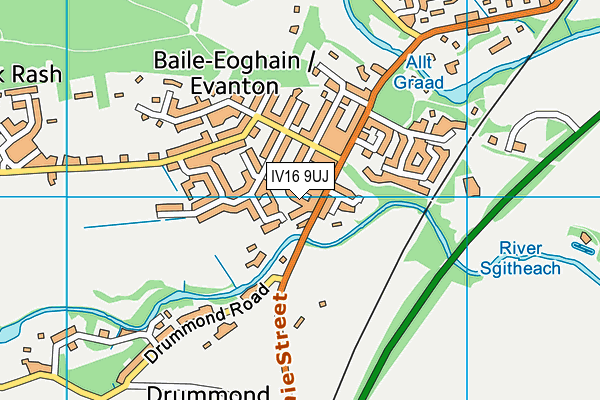 IV16 9UJ map - OS VectorMap District (Ordnance Survey) IV16 9UJ map - OS VectorMap District (Ordnance Survey)