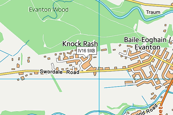 IV16 9XB map - OS VectorMap District (Ordnance Survey) IV16 9XB map - OS VectorMap District (Ordnance Survey)