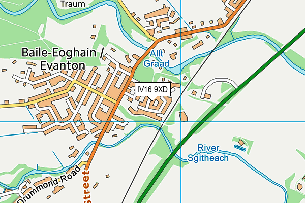 IV16 9XD map - OS VectorMap District (Ordnance Survey) IV16 9XD map - OS VectorMap District (Ordnance Survey)