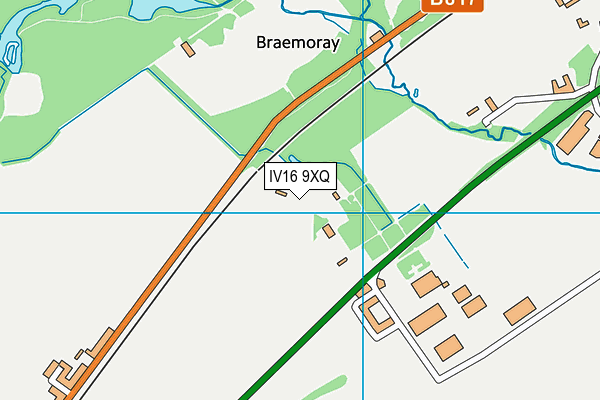 IV16 9XQ map - OS VectorMap District (Ordnance Survey)