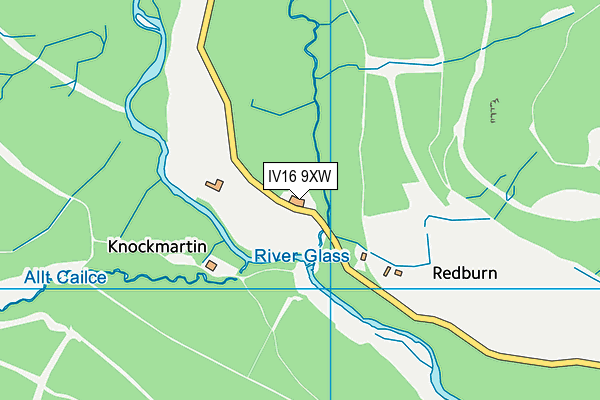 IV16 9XW map - OS VectorMap District (Ordnance Survey) IV16 9XW map - OS VectorMap District (Ordnance Survey)