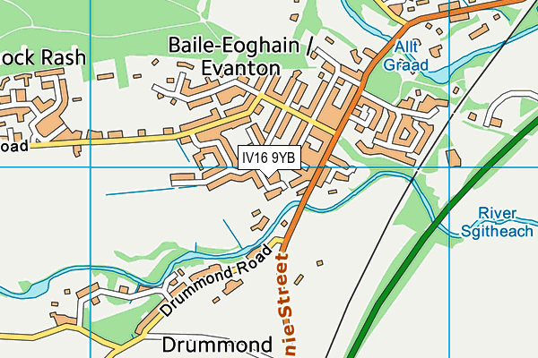 IV16 9YB map - OS VectorMap District (Ordnance Survey) IV16 9YB map - OS VectorMap District (Ordnance Survey)