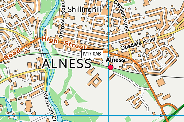 IV17 0AB map - OS VectorMap District (Ordnance Survey) IV17 0AB map - OS VectorMap District (Ordnance Survey)