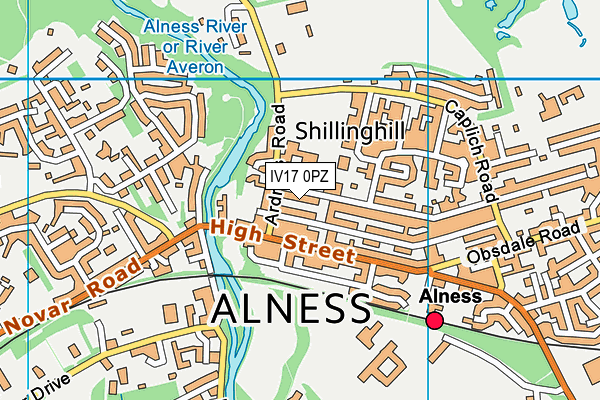 IV17 0PZ map - OS VectorMap District (Ordnance Survey) IV17 0PZ map - OS VectorMap District (Ordnance Survey)