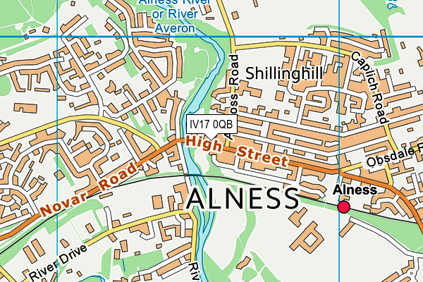 IV17 0QB map - OS VectorMap District (Ordnance Survey) IV17 0QB map - OS VectorMap District (Ordnance Survey)