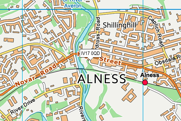 IV17 0QD map - OS VectorMap District (Ordnance Survey) IV17 0QD map - OS VectorMap District (Ordnance Survey)