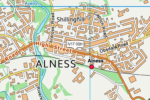 IV17 0SH map - OS VectorMap District (Ordnance Survey) IV17 0SH map - OS VectorMap District (Ordnance Survey)