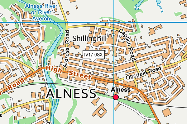 IV17 0SX map - OS VectorMap District (Ordnance Survey) IV17 0SX map - OS VectorMap District (Ordnance Survey)