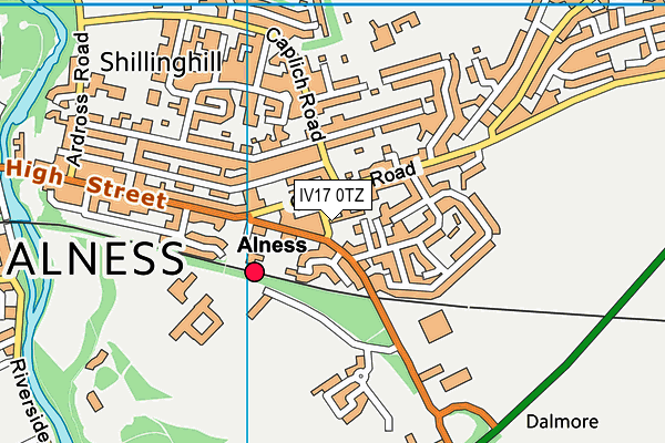 IV17 0TZ map - OS VectorMap District (Ordnance Survey) IV17 0TZ map - OS VectorMap District (Ordnance Survey)