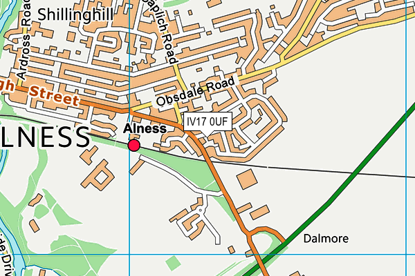 IV17 0UF map - OS VectorMap District (Ordnance Survey) IV17 0UF map - OS VectorMap District (Ordnance Survey)